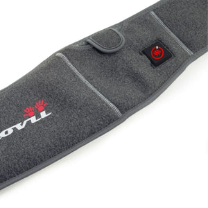 Glovii grey heated belt with power button