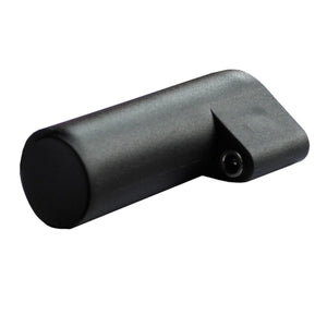 Black cylindrical Glovii battery pack with a charging port