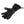Black winter glove with textured grip on fingers and adjustable drawstring cuff
