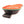 Glovii heated shoe insole with black pull tab and orange textured surface