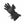 Black winter glove with textured palm grip and adjustable wrist strap
