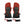 Glovii black heated mittens with glowing red heating elements and power buttons