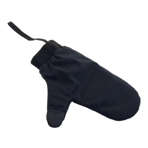 Black Glovii heated mitten with a wrist strap