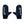 Pair of black Glovii mittens with white logo