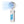 White handheld Carolina Panthers portable fan with digital display