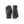 Hestra black leather and textile gloves with Gore-Tex branding and wrist carabiner
