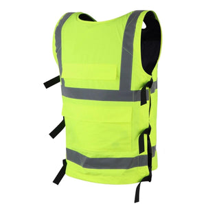 Gobi Heat high visibility safety vest with reflective strips and side adjustment straps