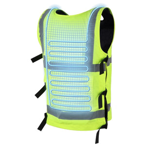 Gobi Heat high visibility safety vest with internal blue heating elements