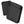 Gobi Heat black portable power bank with two USB ports and LED battery indicator lights
