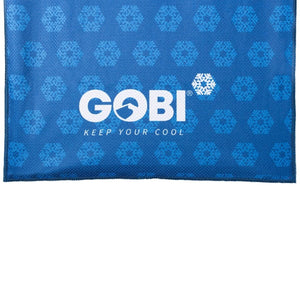 Blue Gobi Heat cooling towel with snowflake pattern