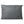 Grey rectangular quilted pillow with a side zipper