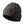 Gobi Heat grey cable knit beanie with a brown leather logo patch