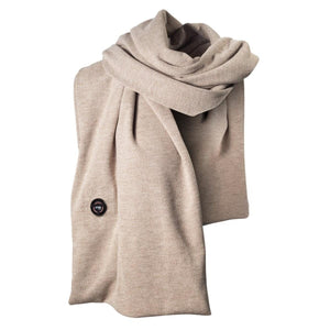 Beige Gobi Heat heated scarf with power button