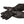 Gobi Heat black leather and fabric winter gloves