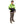 Man wearing Gobi Heat high visibility reflective hooded sweatshirt with black and yellow panels