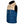 Gobi Heat two tone blue and tan hooded puffer vest with front button closure