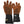 Gobi Heat black heated gloves with orange glowing heating elements on the palms and fingers