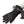 Black heated glove with adjustable wrist toggle and power button
