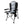 Gobi Heat folding camping chair with black and grey fabric and side storage pocket