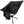 Gobi Heat black portable camping chair with headrest and side storage pocket