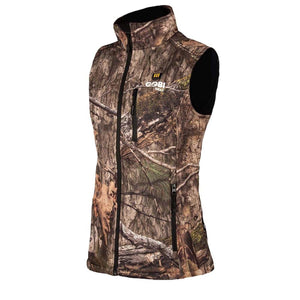 Gobi Heat camo print heated vest with front zipper and pockets
