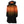 Black hooded parka with internal heating element grid overlay