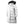 Light grey long puffer coat with faux fur hood and front zipper closure
