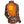 Back view of a camouflage heated jacket with a glowing orange heating element visible on the upper back