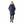Woman wearing a navy blue Gobi Heat parka with a faux fur hood