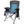 Gobi Heat folding camping chair with blue heating elements on the backrest and seat