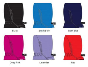 Gordini glove color options in black bright blue dark blue deep pink lavender and red