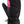 Gordini black and pink winter mitten with adjustable wrist strap