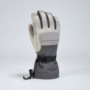 Gordini grey and beige winter glove with adjustable wrist strap