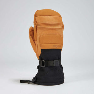 Gordini tan and black winter mitten with adjustable wrist strap