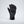 Gordini black insulated winter glove with wrist strap and logo