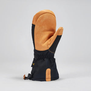 Gordini black and tan leather winter mitten