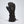 Gordini black leather and fabric gauntlet ski glove with adjustable wrist strap