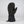 Gordini black leather mitten with extended cuff