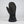 Gordini black leather ski mitten with adjustable wrist strap