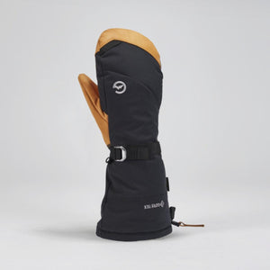 Gordini black and tan Gore-Tex mitten with adjustable wrist strap