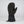 Gordini black leather mitten with elastic cuff