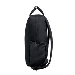 Side view of a black Got Bag backpack