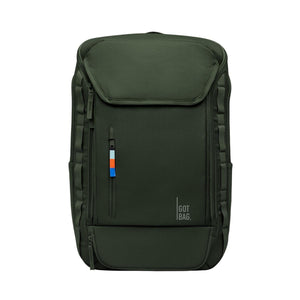 Got Bag olive green backpack with front zipper pocket and logo