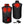 ActionHeat Denver Broncos heated vest showing heating element dimensions and battery pack
