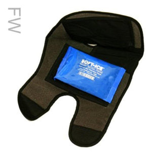 Polar Products Soft Ice cold and hot therapy pack in a black fabric wrap