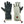 Glovii black leather and white fleece heated gloves