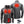ActionHeat grey heated fleece pullover showing heating element dimensions and battery pack
