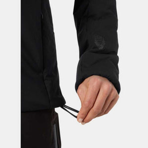 Helly Hansen black jacket hem with adjustable drawcord