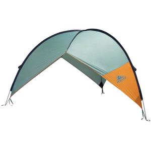 Kelty sun shade shelter in teal and orange