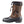 Baffin brown leather winter boot with black rubber shell and toggle lacing system